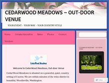 Tablet Screenshot of cedarwoodmeadows.com